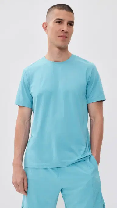 Rhone Backspin Tee Azure Blue L | Thumbnail 2