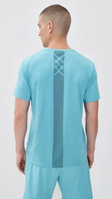 Rhone Backspin Tee Azure Blue L | Thumbnail 3