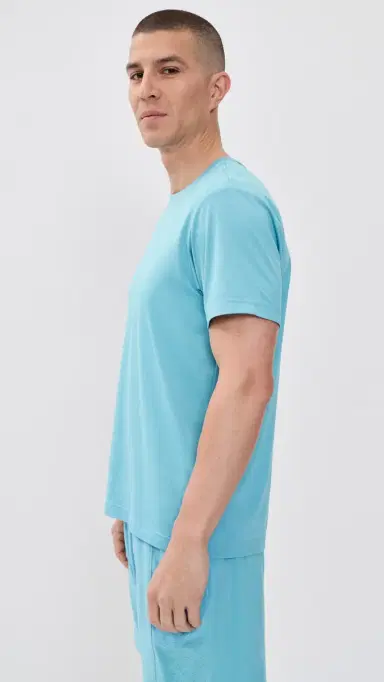 Rhone Backspin Tee Azure Blue L | Thumbnail 4