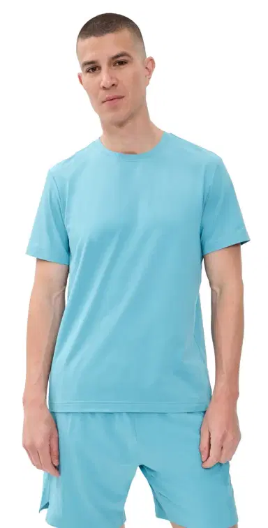 Rhone Backspin Tee Azure Blue L | Thumbnail 1