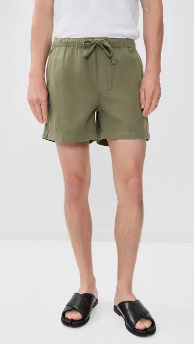 FRAME Canvas Shorts 5 ilitary Khaki | Thumbnail 2