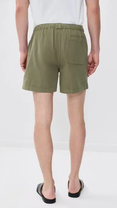 FRAME Canvas Shorts 5 ilitary Khaki | Thumbnail 3