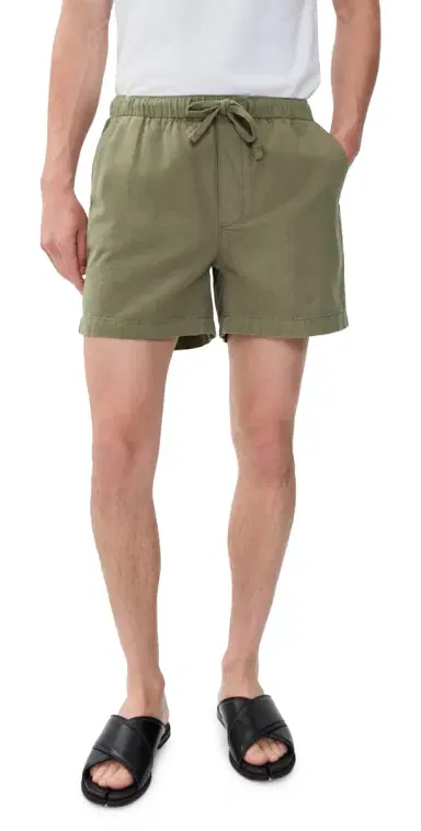 FRAME Canvas Shorts 5 ilitary Khaki | Thumbnail 1