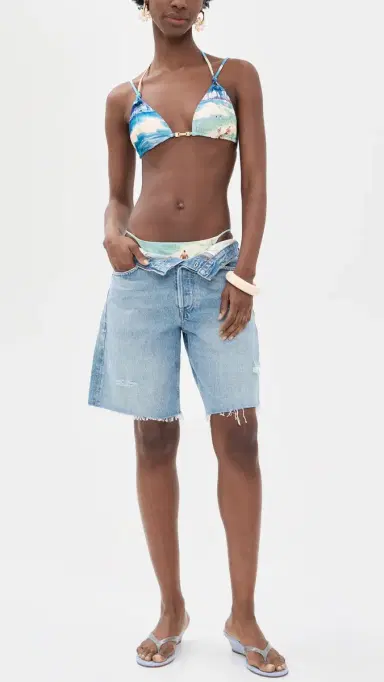 Cult Gaia Anoki Bikini Bottoms Rio Beach Print | Thumbnail 4