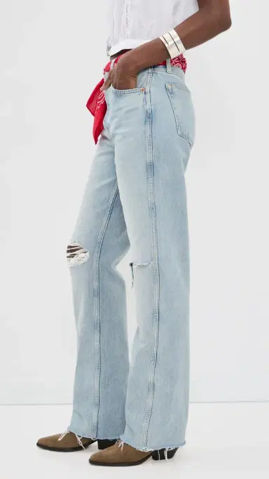 RE/DONE 90s High Rise Loose Jeans Silver Springs | Thumbnail 4