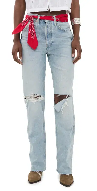 RE/DONE 90s High Rise Loose Jeans Silver Springs | Thumbnail 1