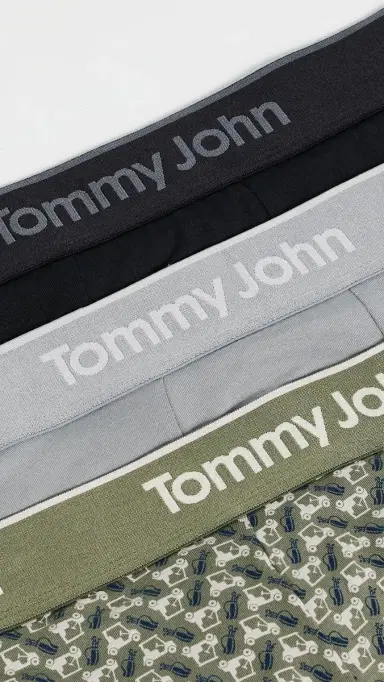 Tommy John econd kin 6 Boxer Briefs 3 Pack Black/Monument/Golcartfourleaf | Thumbnail 4