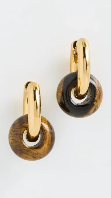 Anni Lu Glazed Donut Hoops Eye Of The Tiger One Size | Thumbnail 2
