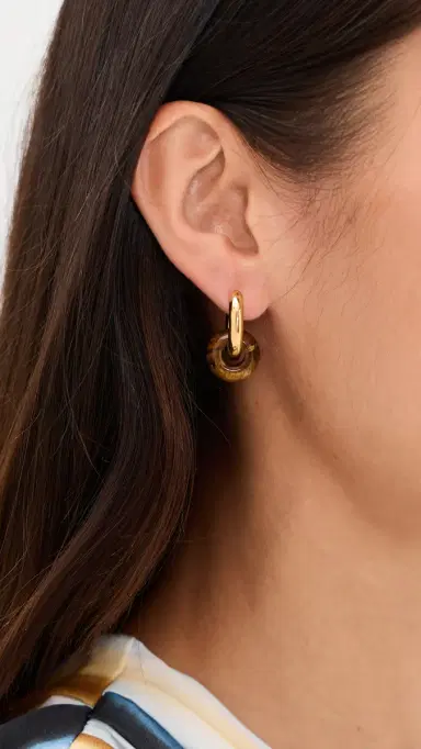 Anni Lu Glazed Donut Hoops Eye Of The Tiger One Size | Thumbnail 3