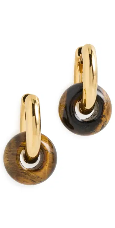 Anni Lu Glazed Donut Hoops Eye Of The Tiger One Size | Thumbnail 1