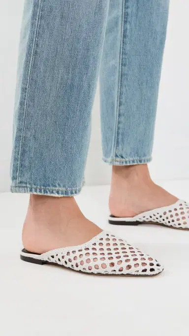 Emme Parsons Flat Mules Optic White Woven 37 | Thumbnail 3 Emme Parsons Flat Mules Optic White Woven 37 | Thumbnail 3