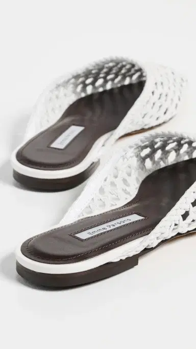 Emme Parsons Flat Mules Optic White Woven 37 | Thumbnail 4 Emme Parsons Flat Mules Optic White Woven 37 | Thumbnail 4