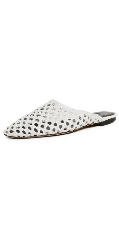 Emme Parsons Flat Mules Optic White Woven 37 | Thumbnail 1 Emme Parsons Flat Mules Optic White Woven 37 | Thumbnail 1