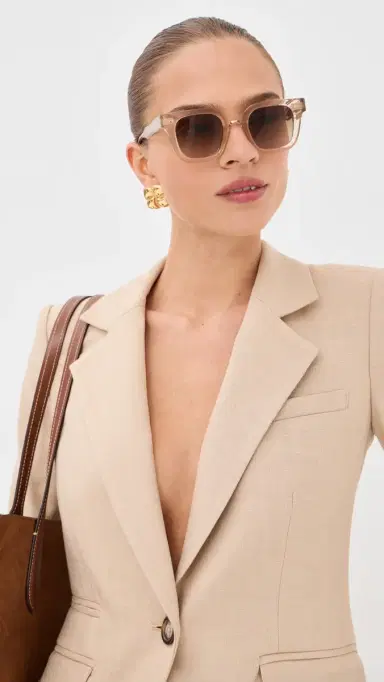 Chimi 04 Core Sunglasses Ecru One Size | Thumbnail 3