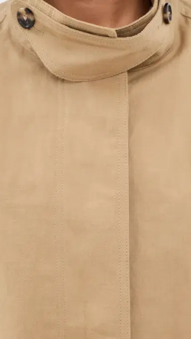 Helmut Lang Cropped Trench Coat Trench | Thumbnail 6