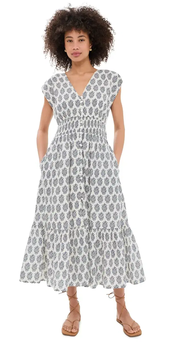Fiona Dress Indigo eadow
