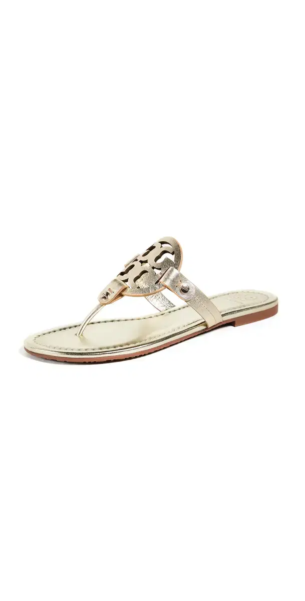 Tory Burch Miller Sandals Spark Gold
