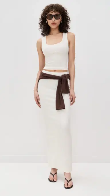 ÉTERNE Square Neck Tank Cream L | Thumbnail 5 ÉTERNE Square Neck Tank Cream L | Thumbnail 5