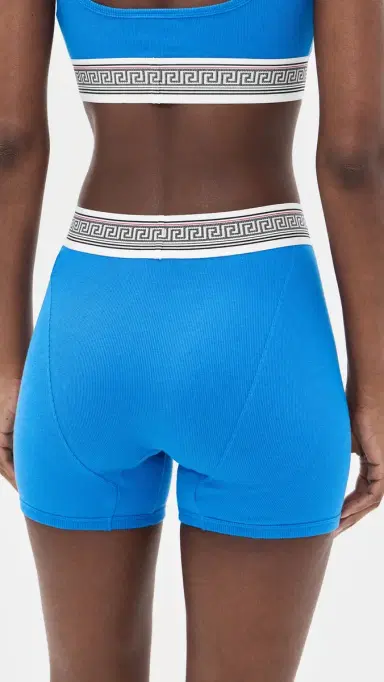 Versace Ciclista Bio Cotton Rib Underwear Electric Blue | Thumbnail 3