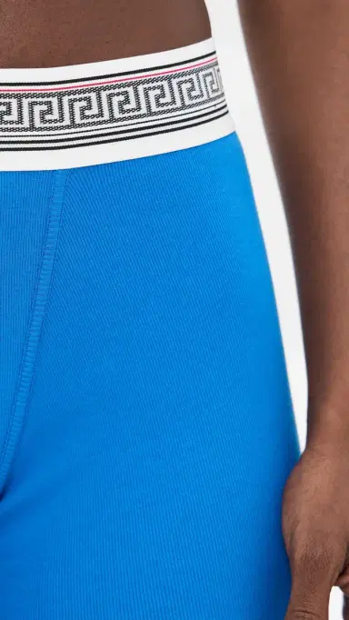Versace Ciclista Bio Cotton Rib Underwear Electric Blue | Thumbnail 6