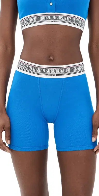 Versace Ciclista Bio Cotton Rib Underwear Electric Blue | Thumbnail 1