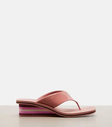Chloé Chloé Swimming Cool leather wedge thong sandals | Thumbnail 2