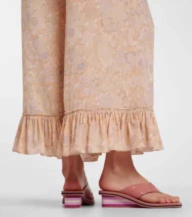 Chloé Chloé Swimming Cool leather wedge thong sandals | Thumbnail 5