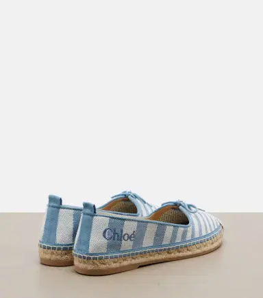 Chloe Chloé Isla striped canvas espadrilles | Thumbnail 4 Chloe Chloé Isla striped canvas espadrilles | Thumbnail 4