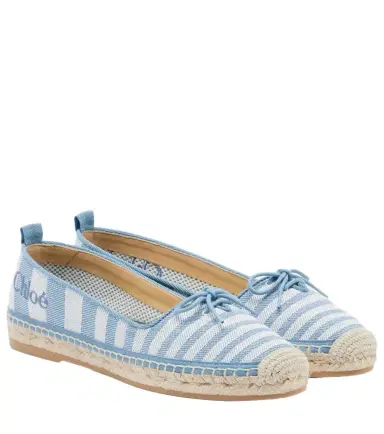 Chloe Chloé Isla striped canvas espadrilles | Thumbnail 1 Chloe Chloé Isla striped canvas espadrilles | Thumbnail 1