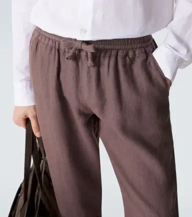 Fedeli Linen straight pants | Thumbnail 2