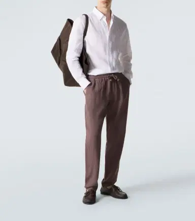 Fedeli Linen straight pants | Thumbnail 4