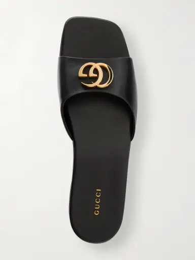 Gucci Logo-embellished Leather Slides | Thumbnail 6 Gucci Logo-embellished Leather Slides | Thumbnail 6
