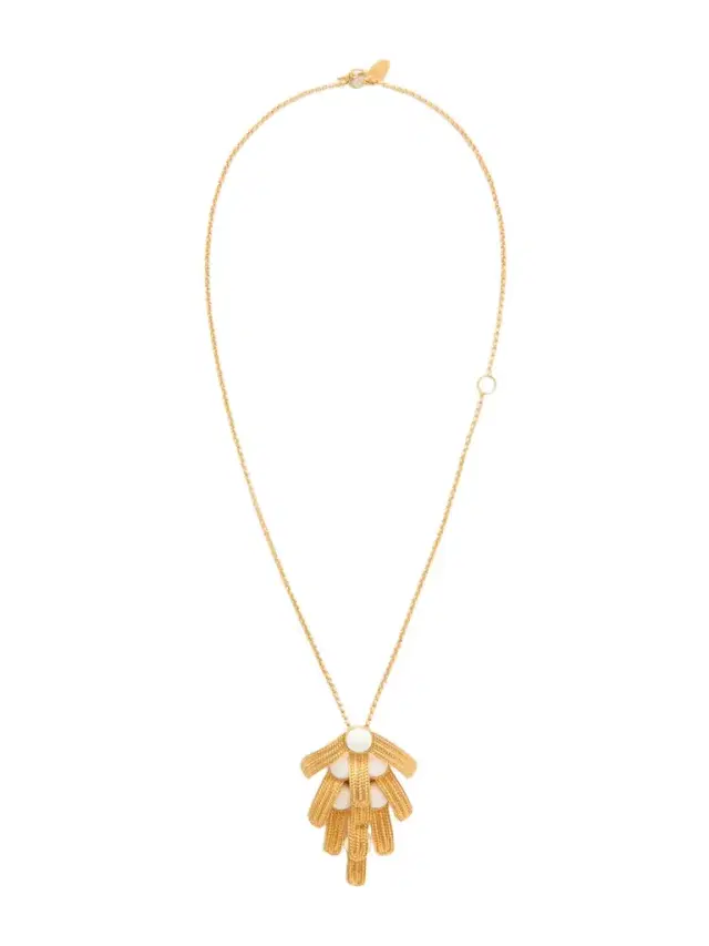 Sonia Petroff Orofina Gold-plated And Resin Necklace