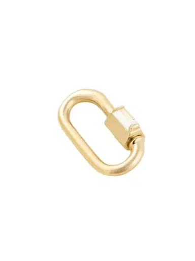 Marla Aaron Solo Baguette Babylock 14-karat Gold Diamond Pendant | Thumbnail 1 Marla Aaron Solo Baguette Babylock 14-karat Gold Diamond Pendant | Thumbnail 1
