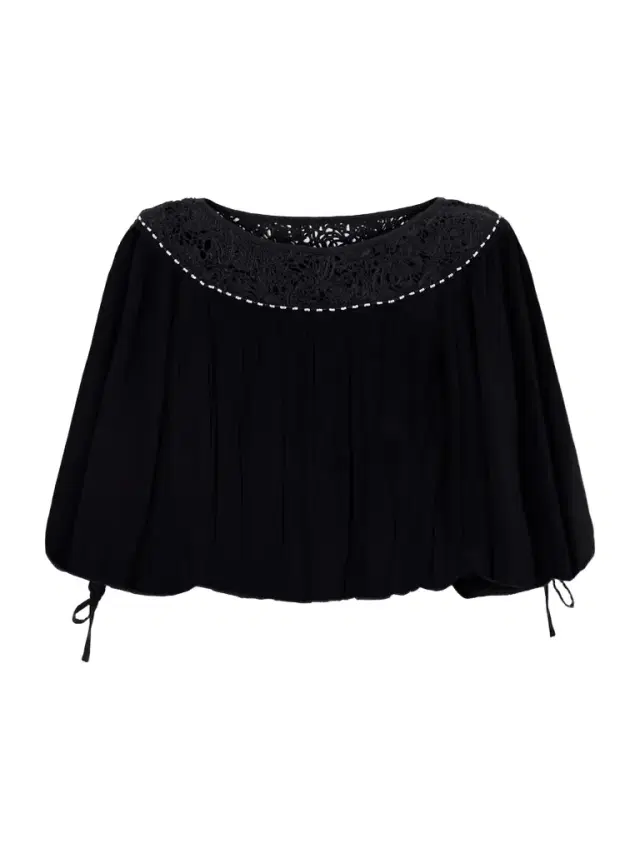 Nelida Lace-trimmed Silk-gauze Blouse