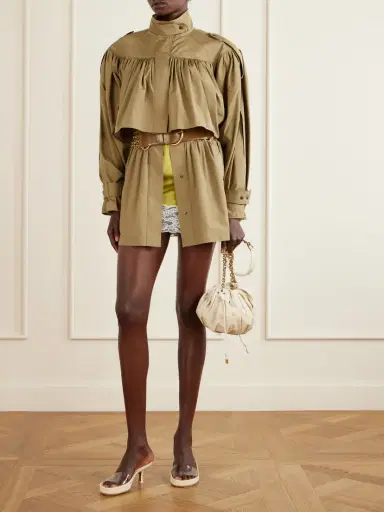Chloé Lace-trimmed Satin Mini Dress | Thumbnail 2