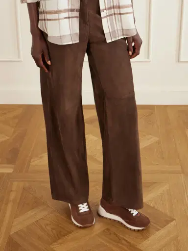 Brunello Cucinelli Suede Bead-embellished Sneakers | Thumbnail 2 Brunello Cucinelli Suede Bead-embellished Sneakers | Thumbnail 2