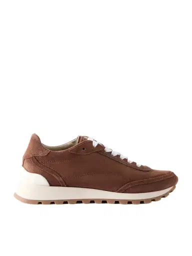 Brunello Cucinelli Suede Bead-embellished Sneakers | Thumbnail 1 Brunello Cucinelli Suede Bead-embellished Sneakers | Thumbnail 1