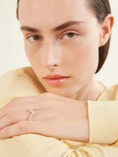 SHAY Wave 18-karat Gold Diamond Ring | Thumbnail 2 SHAY Wave 18-karat Gold Diamond Ring | Thumbnail 2