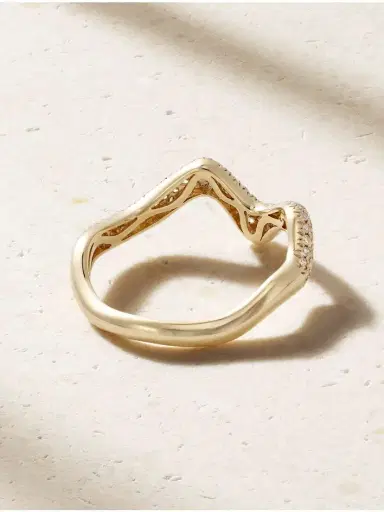 SHAY Wave 18-karat Gold Diamond Ring | Thumbnail 3 SHAY Wave 18-karat Gold Diamond Ring | Thumbnail 3