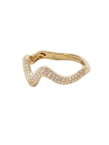 SHAY Wave 18-karat Gold Diamond Ring | Thumbnail 1 SHAY Wave 18-karat Gold Diamond Ring | Thumbnail 1