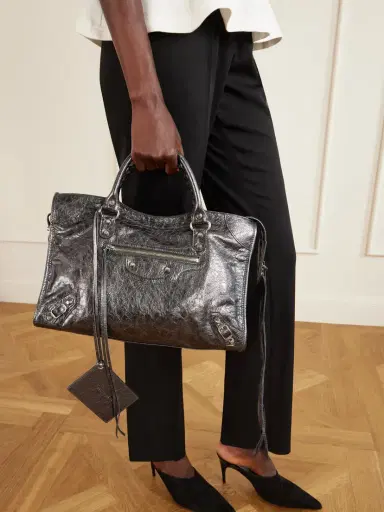Balenciaga Le City Medium Leather Shoulder Bag | Thumbnail 2
