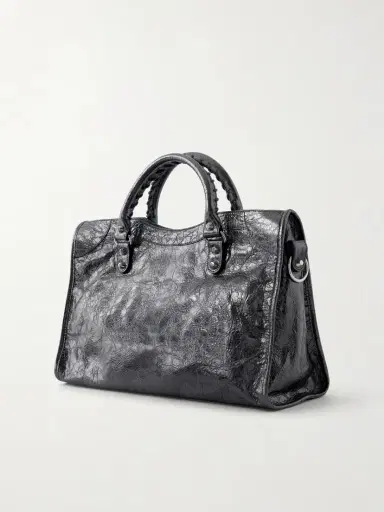 Balenciaga Le City Medium Leather Shoulder Bag | Thumbnail 4