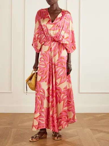 Themis Z Ismene Printed Silk-satin Maxi Dress | Thumbnail 2 Themis Z Ismene Printed Silk-satin Maxi Dress | Thumbnail 2