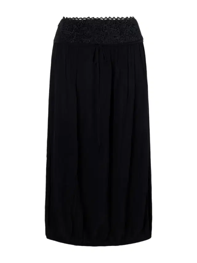 Isabel Marant Nilma Lace-trimmed Silk Midi Skirt