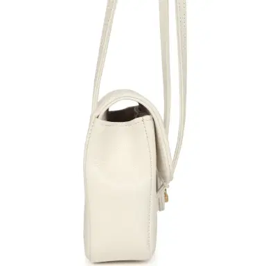 Chanel Chanel Mini Preppy Coco Clutch with Straps White Shiny Caviar Brushed Gold Hardware | Thumbnail 3