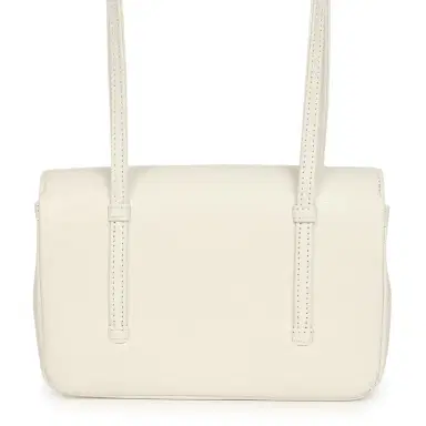Chanel Chanel Mini Preppy Coco Clutch with Straps White Shiny Caviar Brushed Gold Hardware | Thumbnail 5