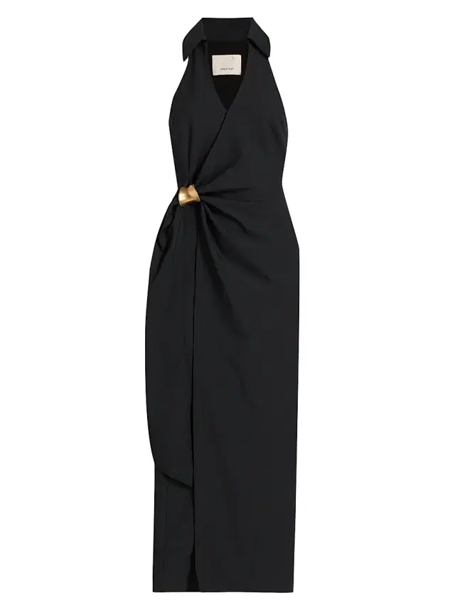 Women's Bangle Enez Midi-Dress - Black Women's Bangle Enez Midi-Dress - Black