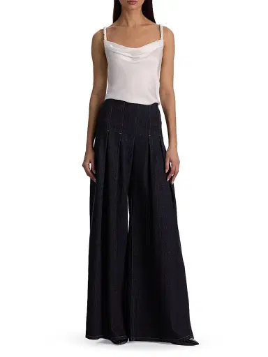 Alice + Olivia Women's Monique Twist Strap Cowl Tank - Off White - Size XL | Thumbnail 2 Alice + Olivia Women's Monique Twist Strap Cowl Tank - Off White - Size XL | Thumbnail 2
