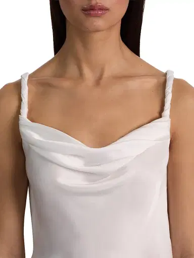 Alice + Olivia Women's Monique Twist Strap Cowl Tank - Off White - Size XL | Thumbnail 6 Alice + Olivia Women's Monique Twist Strap Cowl Tank - Off White - Size XL | Thumbnail 6